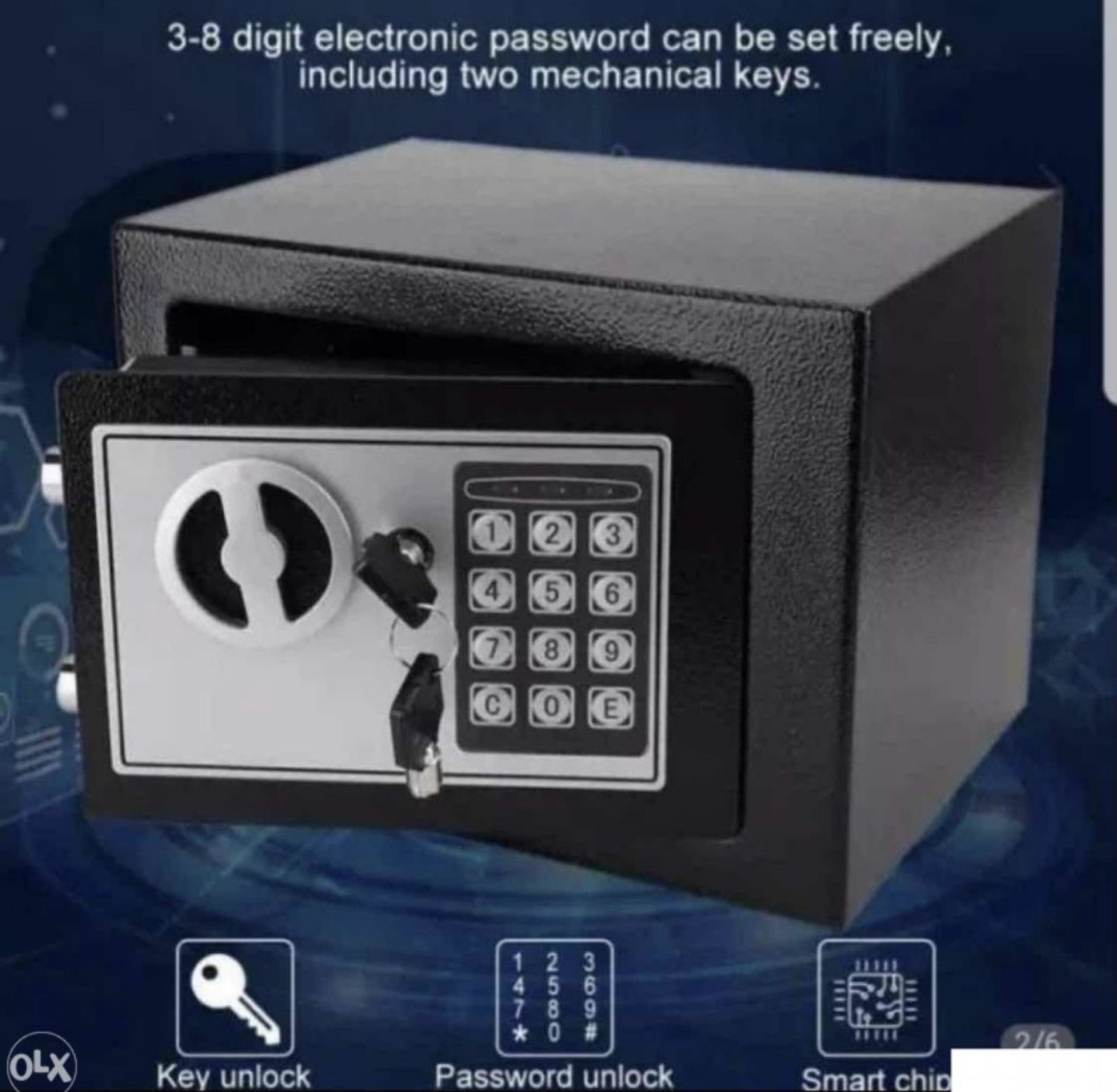 Elektronski sef sa 2 ključa