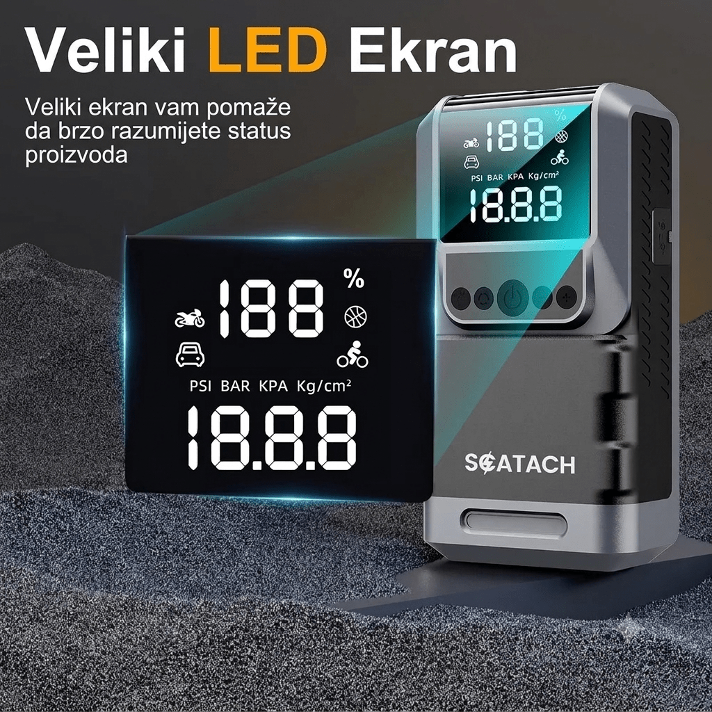 Veliki LED ekran auto startera