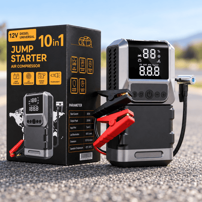 Auto starter i kompresor 10u1 sa pakovanjem