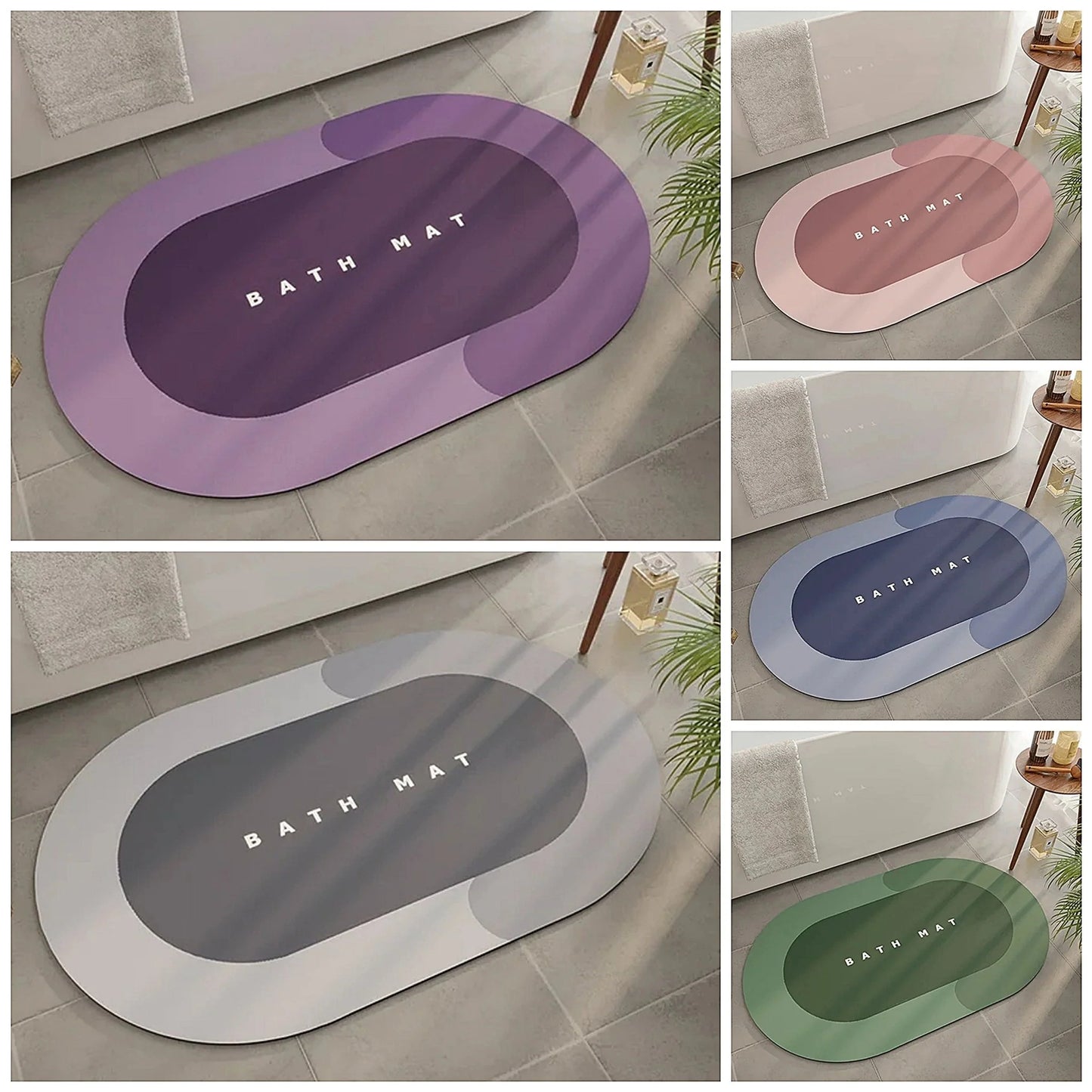 Superupijajuća neklizajuća prostirka za kupatilo