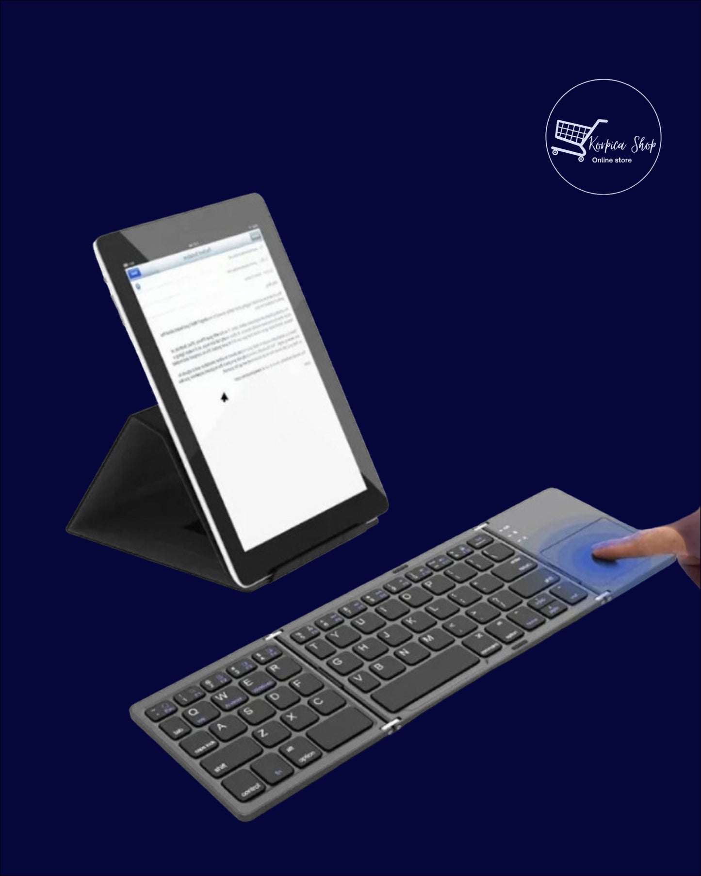 Sklopiva Bluetooth tastatura sa touchpadom