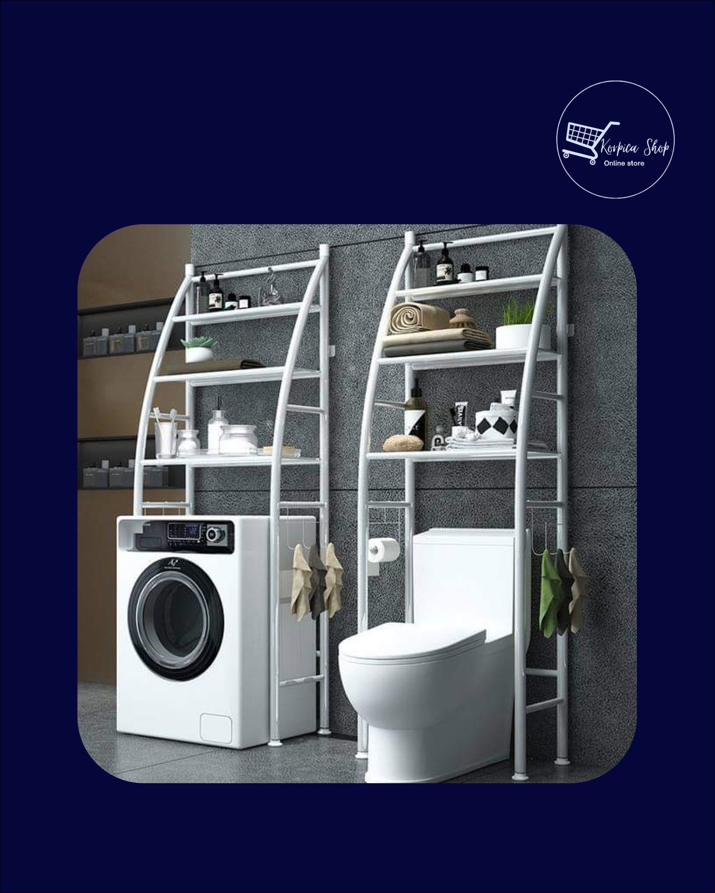 Organizator za kupatilo sa policama