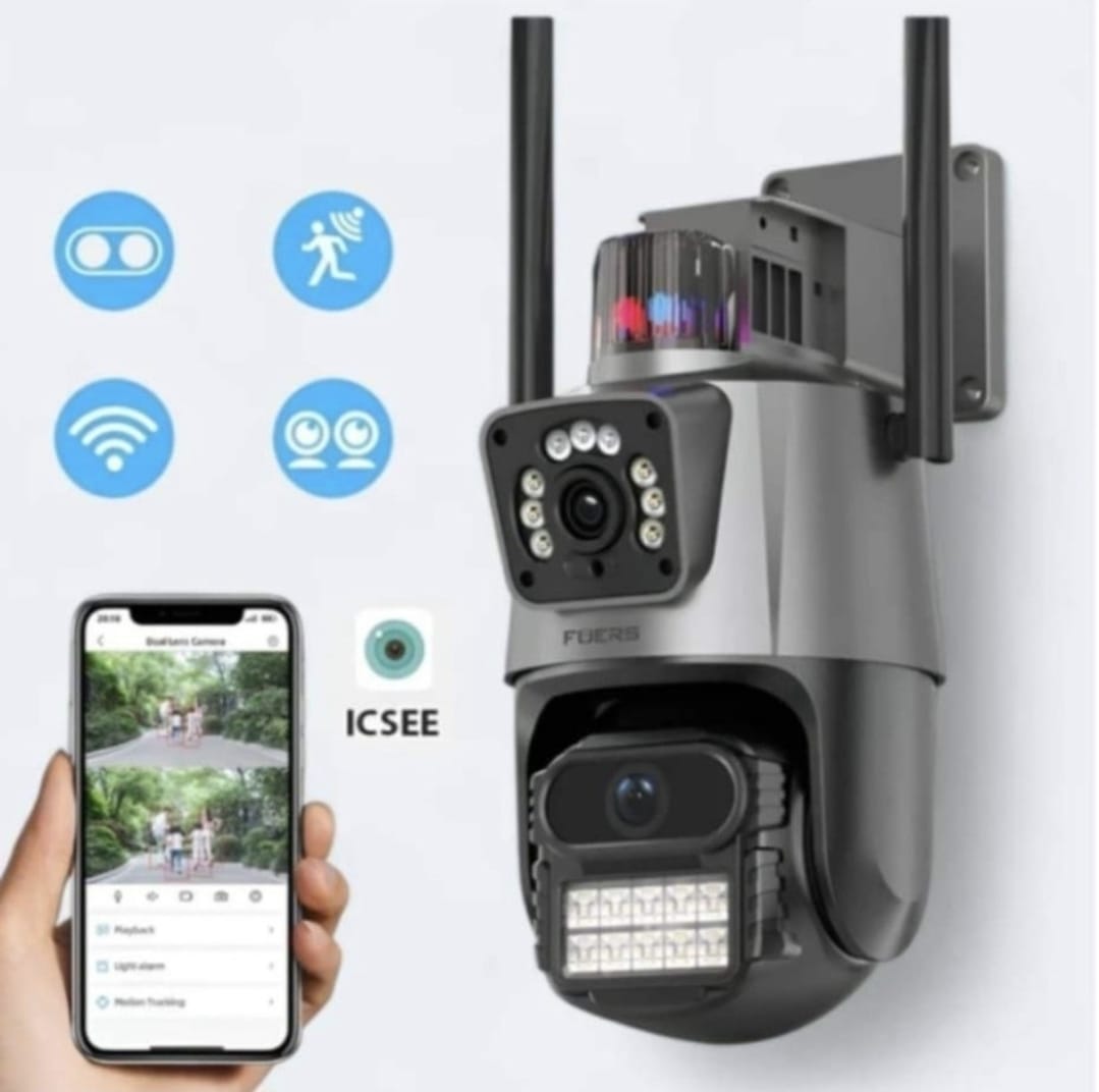 Rotirajuća vanjska PTZ ICSEE kamera sa dvije glave