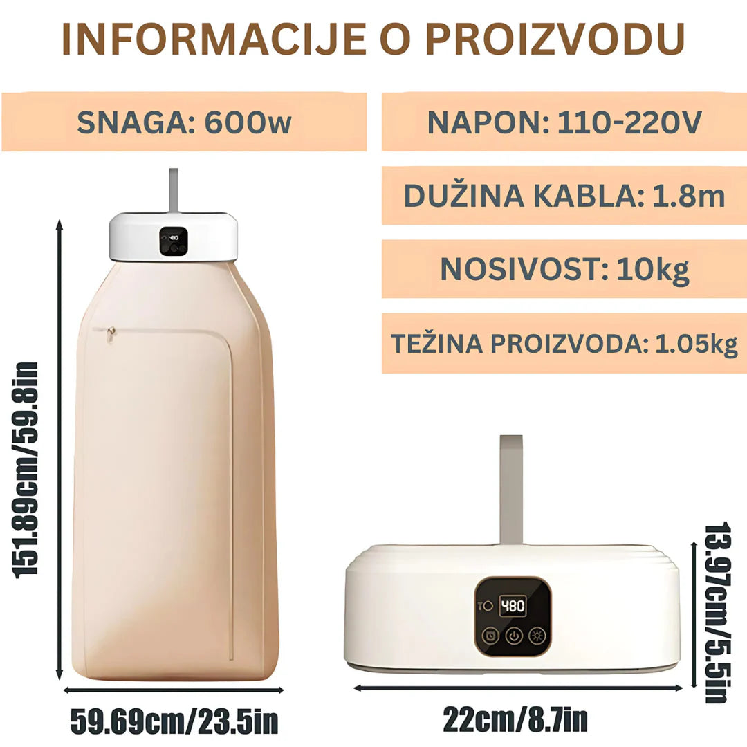 Automatski sušač i peglač odjeće – 2u1 rješenje za bržu i uredniju garderobu