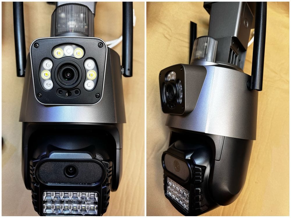 Rotirajuća vanjska PTZ ICSEE kamera sa dvije glave