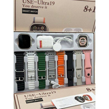 Pametni sat USE-Ultra19 + Bežične slušalice + 8 Narukvica