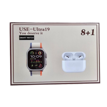 Pametni sat USE-Ultra19 + Bežične slušalice + 8 Narukvica