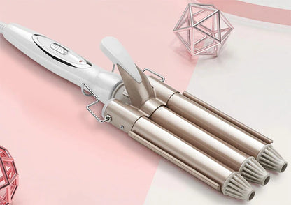 Trostruki keramički uvijač za kosu