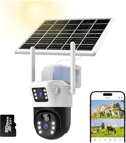 4K 8MP Solarna dvostruka kamera (4G / WiFi) – nadzor bez struje, 24/7