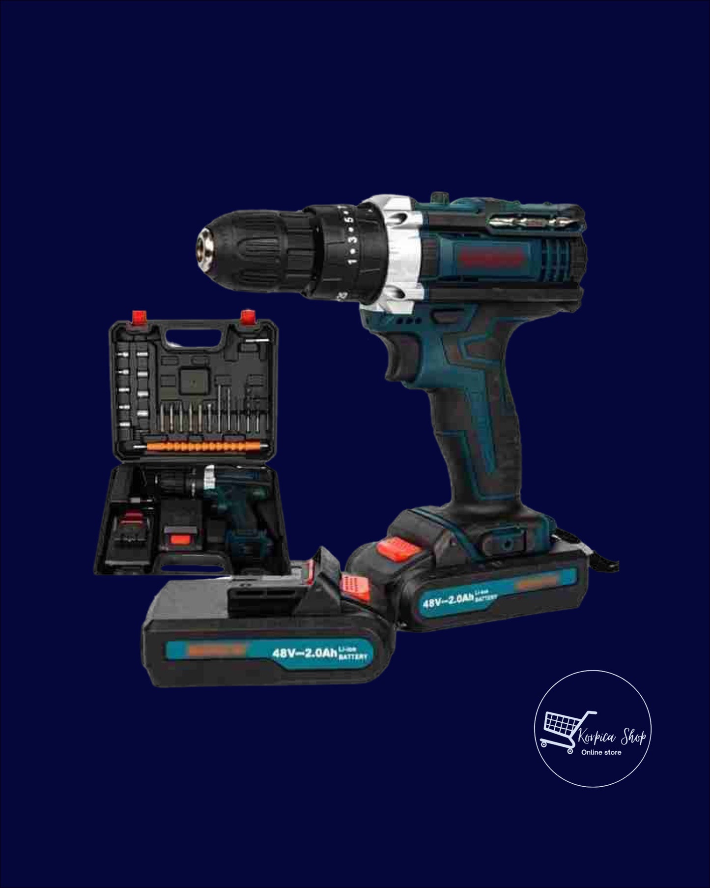 Aku bušilica 18 V – komplet 23 dijela