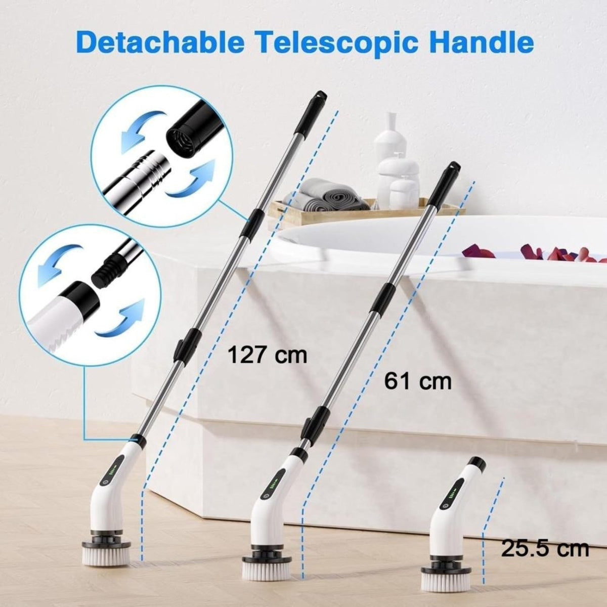 Teleskopska drška 25, 61 i 127 cm