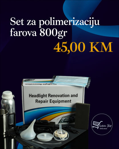 Set za polimerizaciju farova 800g