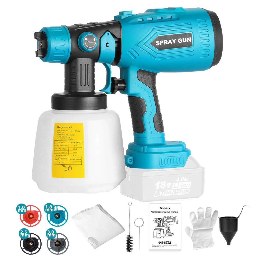 Aku pištolj za farbanje 800w + baterija GRATIS!