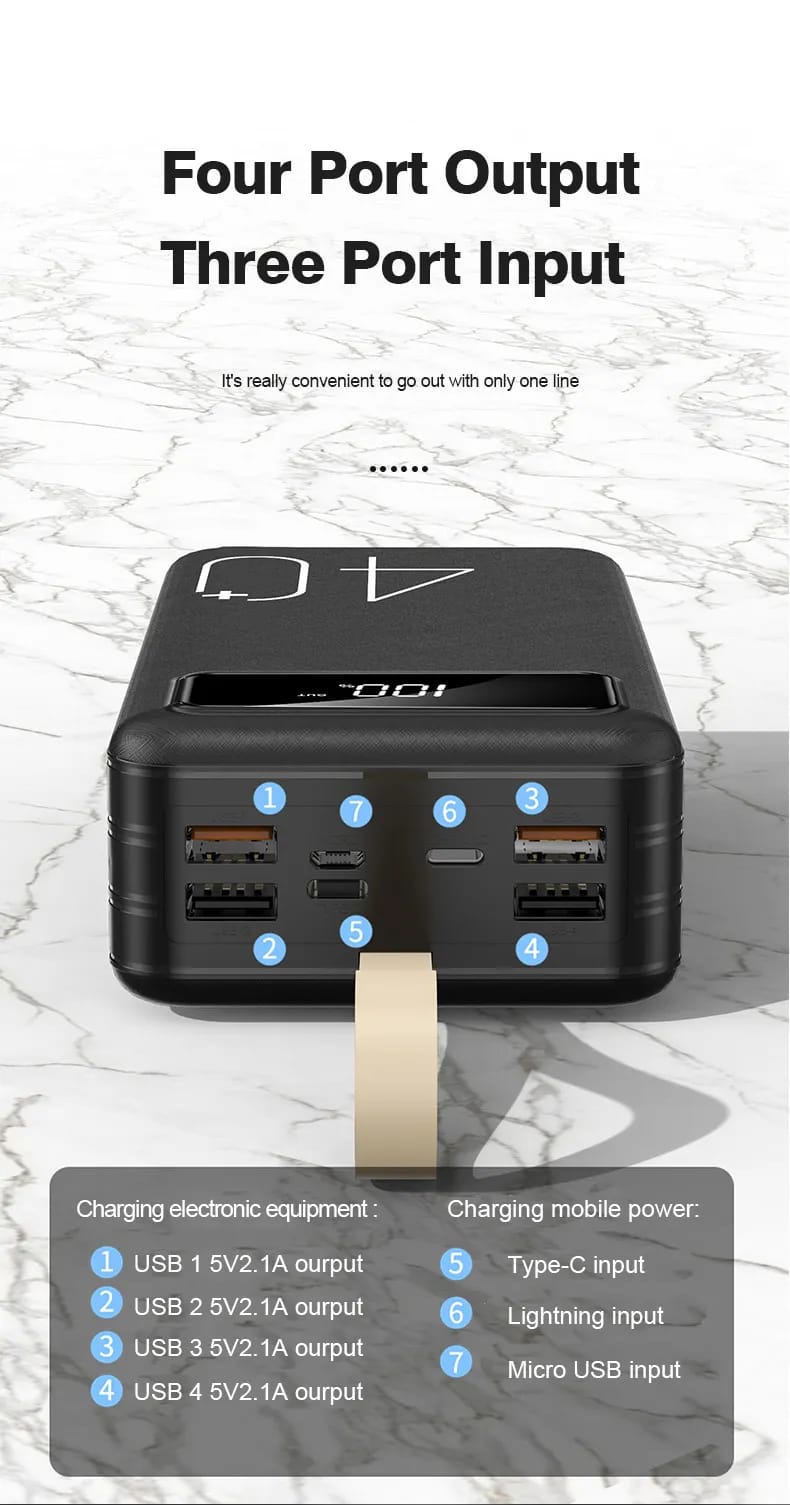 Power bank 40.000 mAh