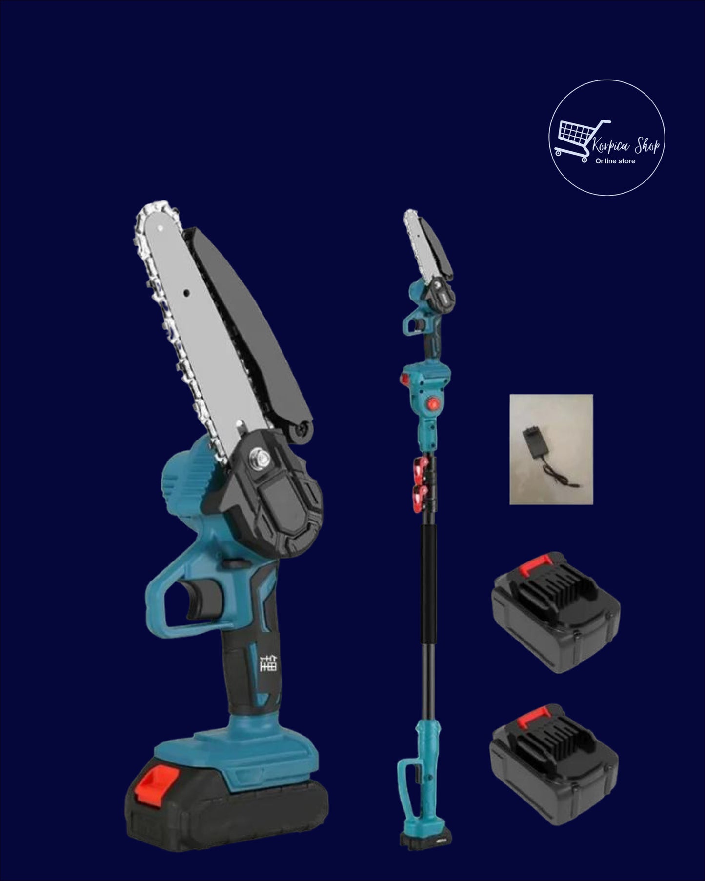 Mega set aku alata – makaze, motorna pila i teleskopski štap