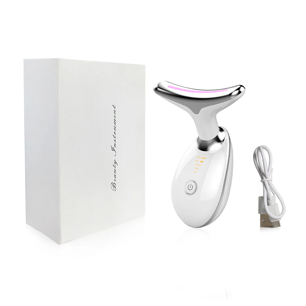 Aparat za zatezanje kože lica, kutija i kabl za punjenje sa strane