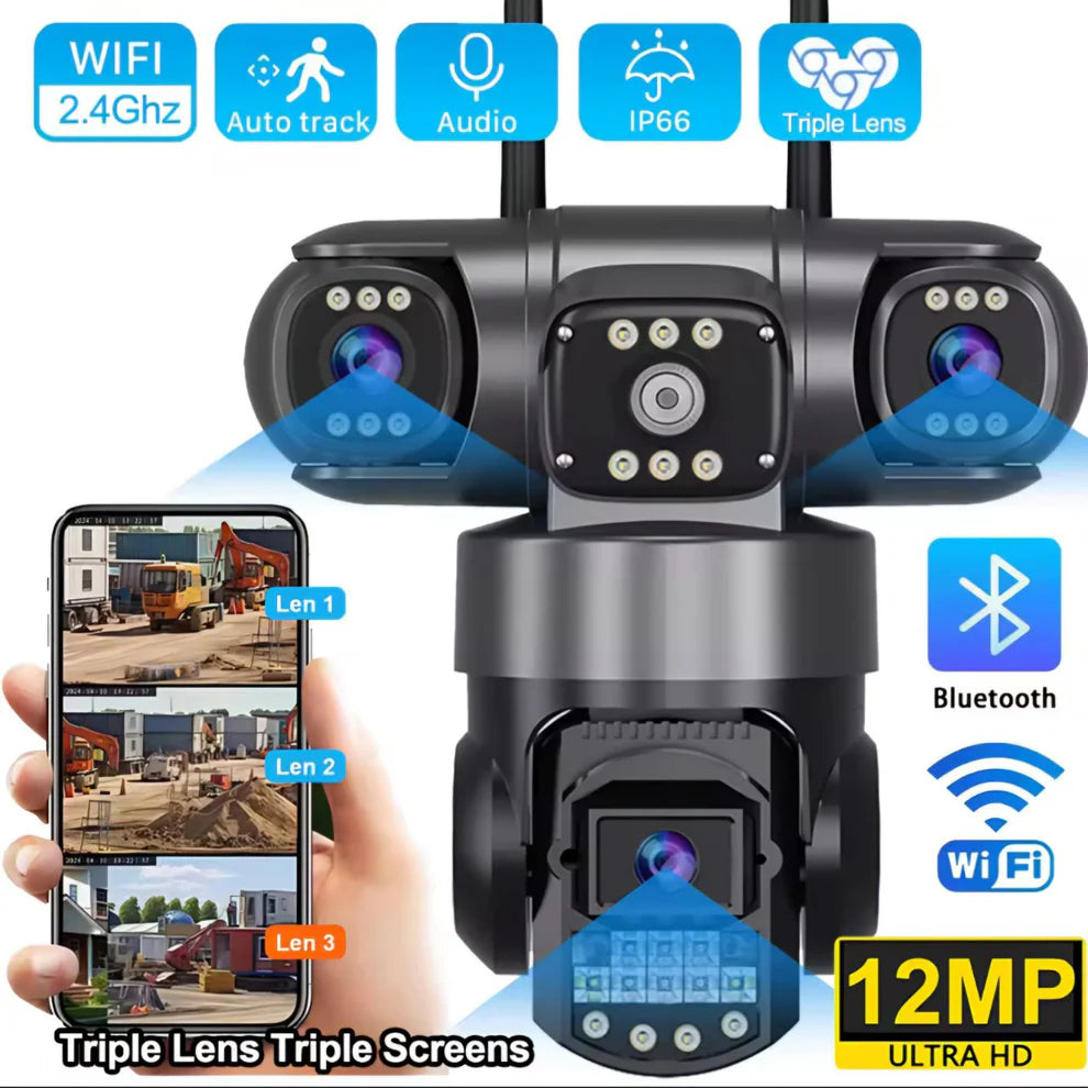 V380 Pro WiFi vanjska Pametna Kamera 12MP