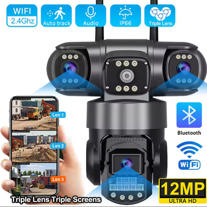 V380 Pro WiFi vanjska Pametna Kamera 12MP