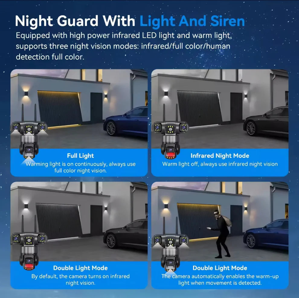 V380 Pro WiFi vanjska Pametna Kamera 12MP