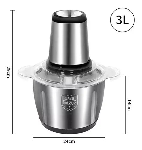 Dimenzije električnog blendera 3L: visina 29 cm, širina 24 cm