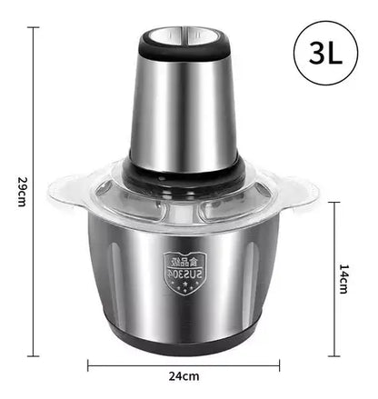 Dimenzije električnog blendera 3L: visina 29 cm, širina 24 cm