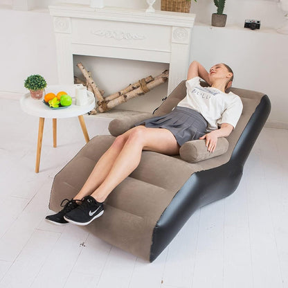 Odmor na fotelji ležaljki na napuhavanje