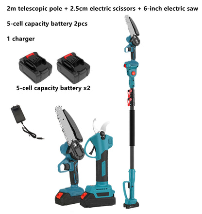 Mega set aku alata – makaze, motorna pila i teleskopski štap