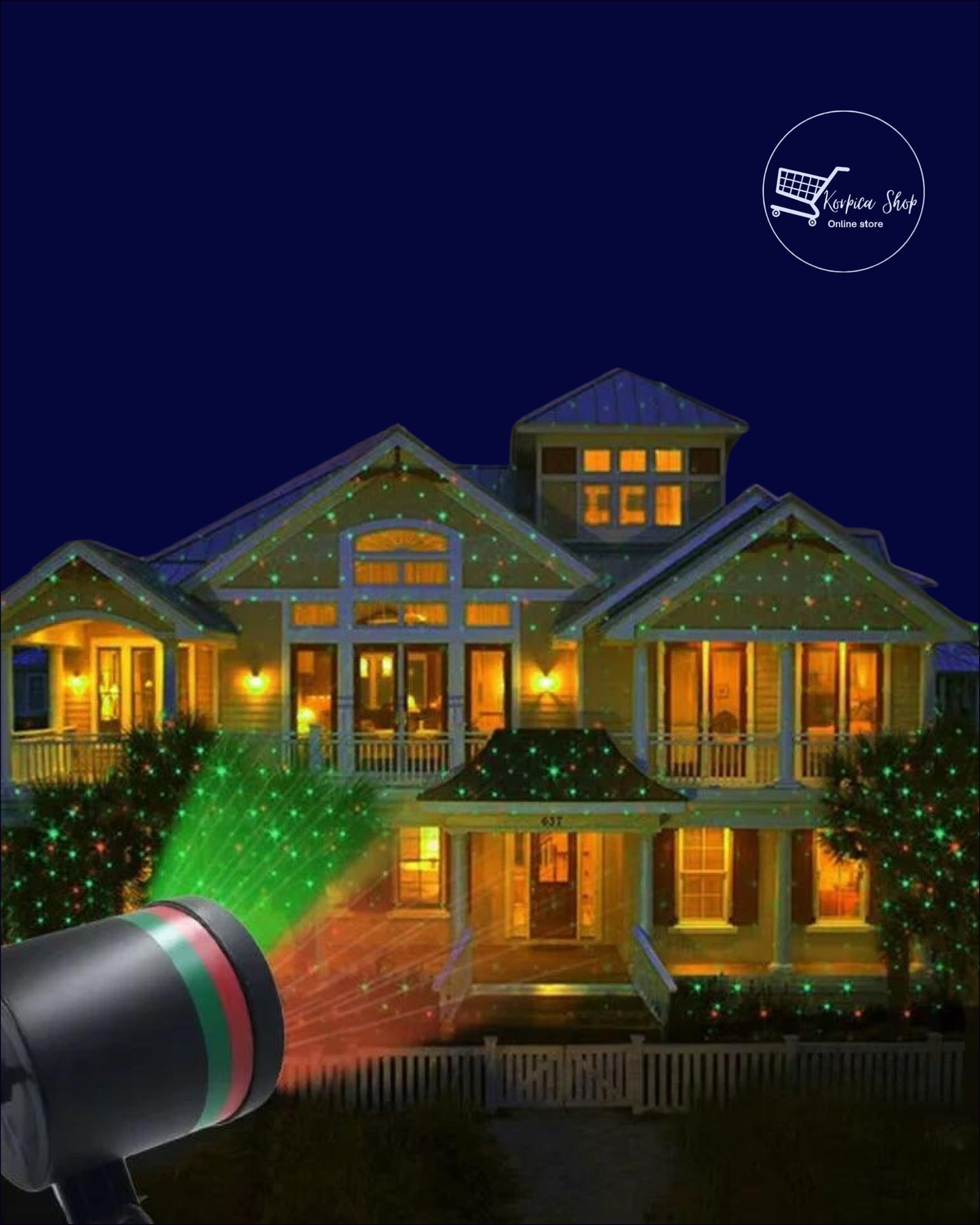 Novogodišnji laser projektor