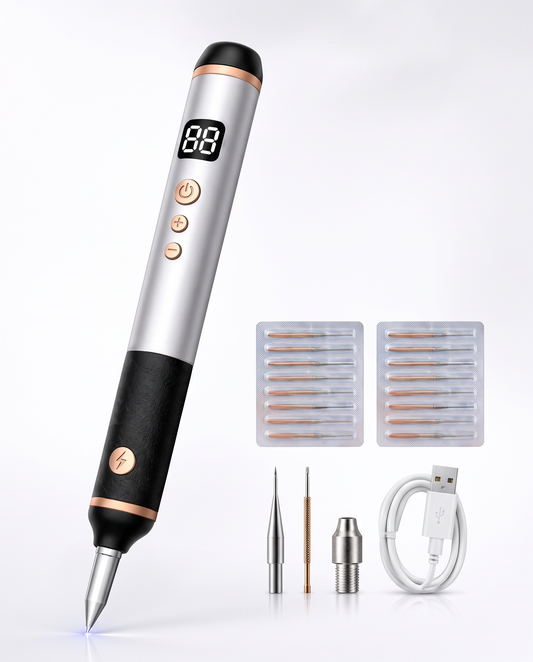 Plasma pen uređaj sa LED displejom, zamjenskim iglicama i USB kablom