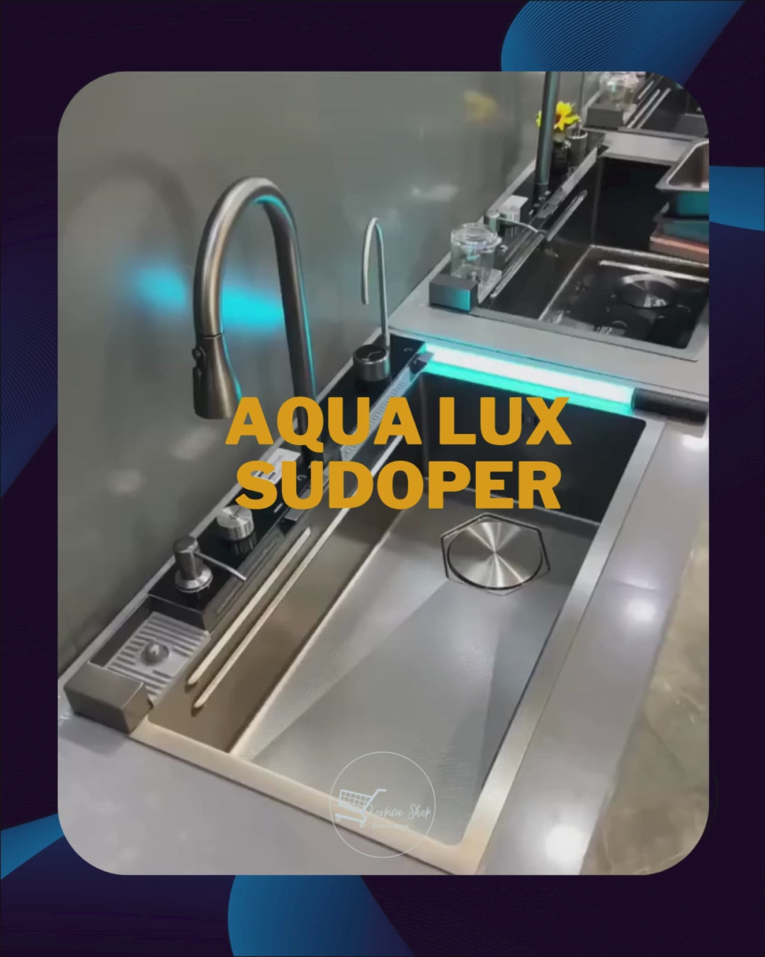 Aqua lux pametni sudoper od nehrđajućeg čelika 