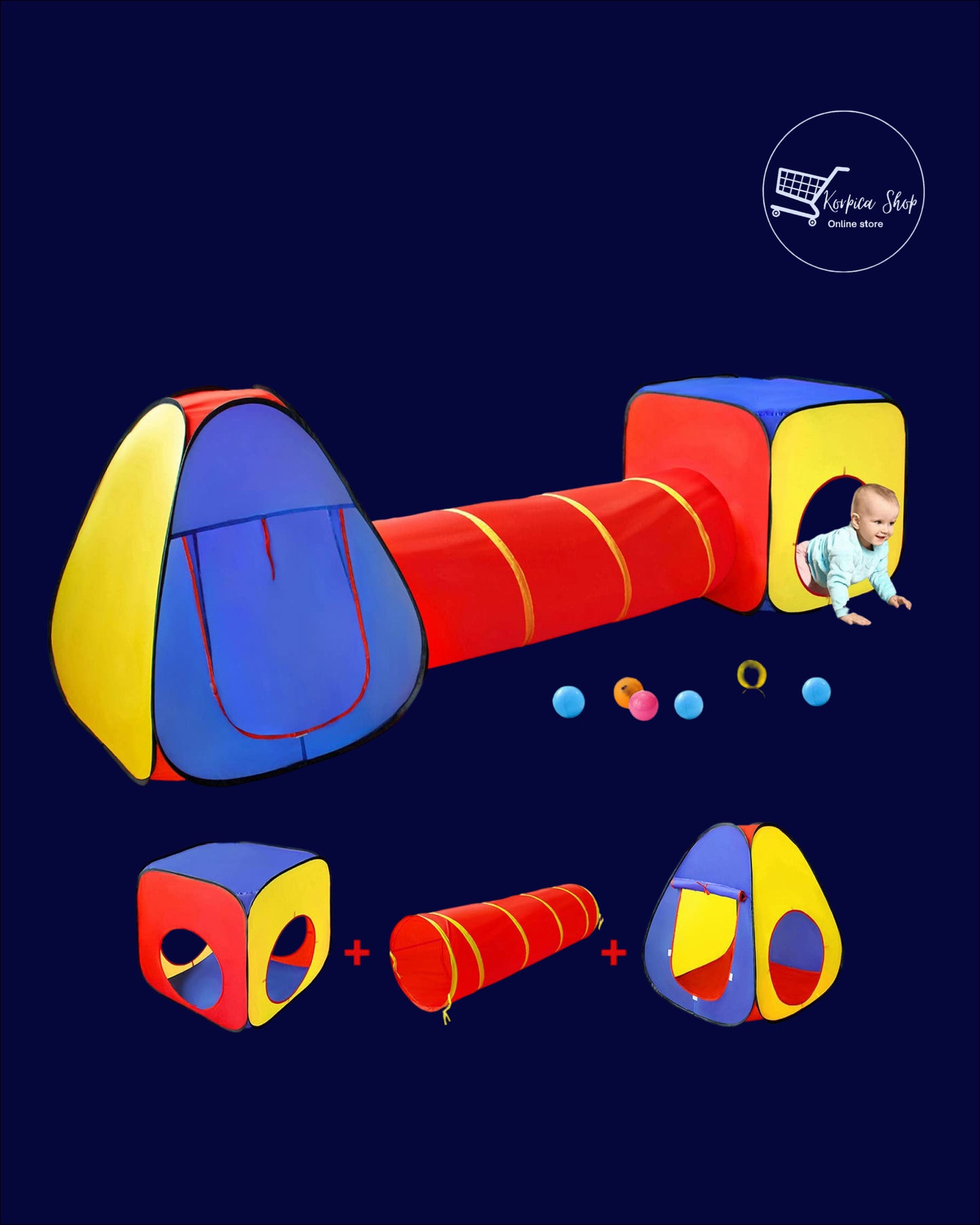 Tunel i kućica za djecu