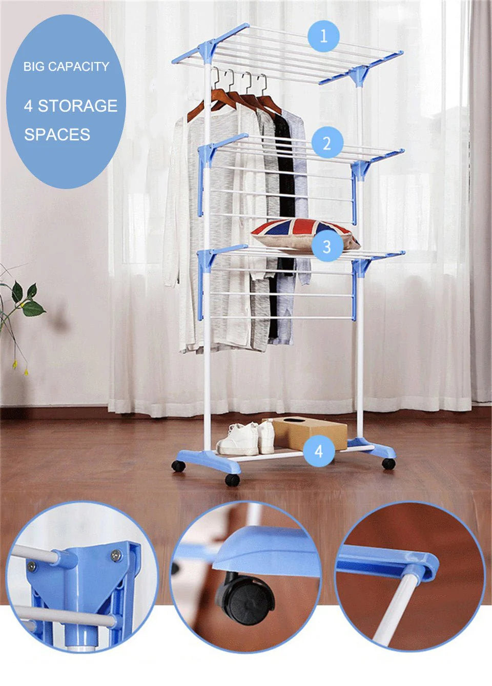 Sušilo za veš na tri etaže