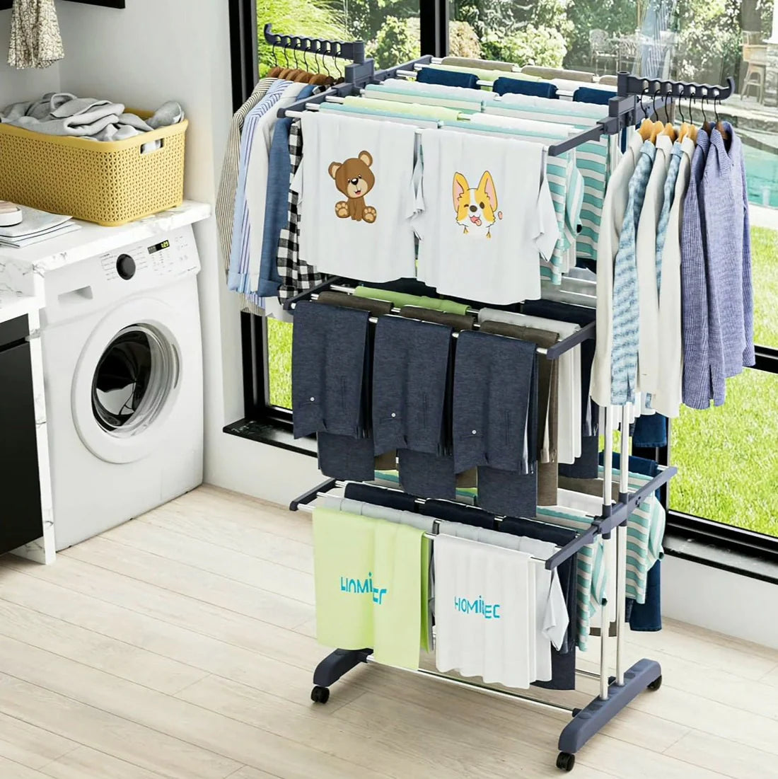 Sušilo za veš na tri etaže