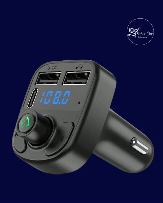 FM Bluetooth transmitter X8 – bežična muzika, pozivi i punjenje u autu